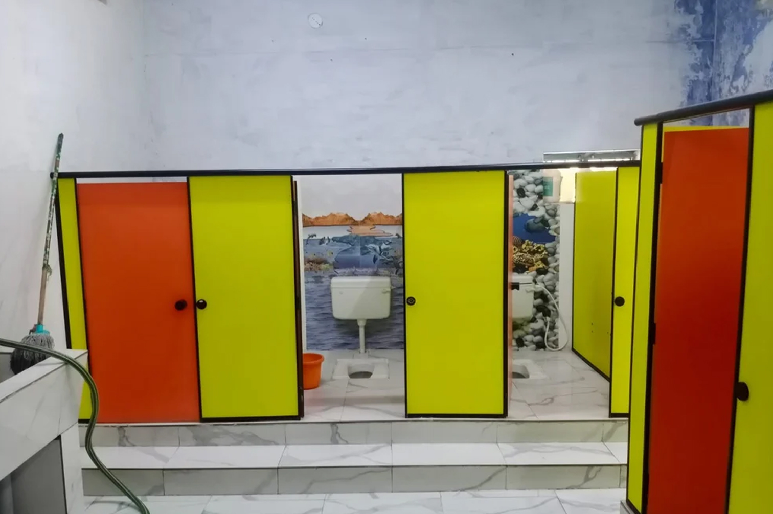 Toilet Cubicle System Manufacturer, Trader & Service Provider in Agra, Aligarh, Bhopal, Bulandshahr, Delhi NCR, Gwalior, Gurgaon, Hathras, Indore, Jattari, Kasganj, Khair, Khurja, Mathura, Meerut, Palwal & India